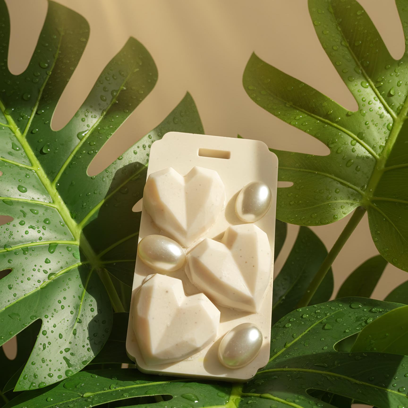 Gesso coração de pérola